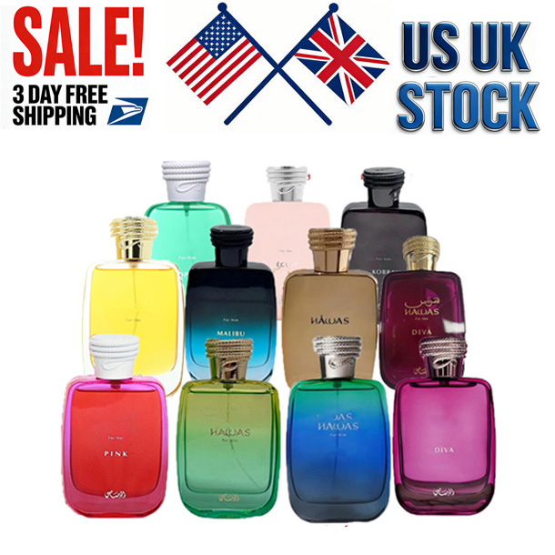 Hawas Black Long Lasting Woody Fruity Fragrance EDP Cologne For Men US Warehouse 3-7 Days Fast Delivery