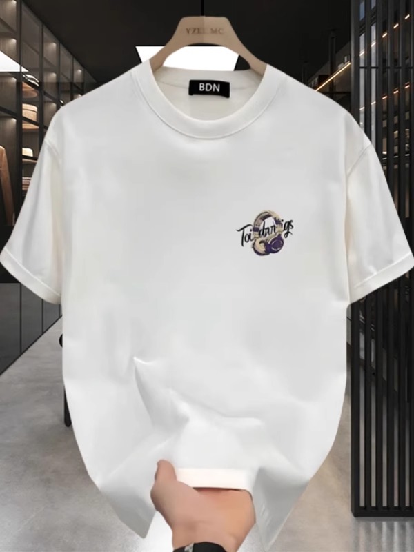 2026 Summer New Arrivals Men's Premium Streetwear Heavyweight Cotton T-Shirts | Trendy Cool Oversized Short Sleeve Tees