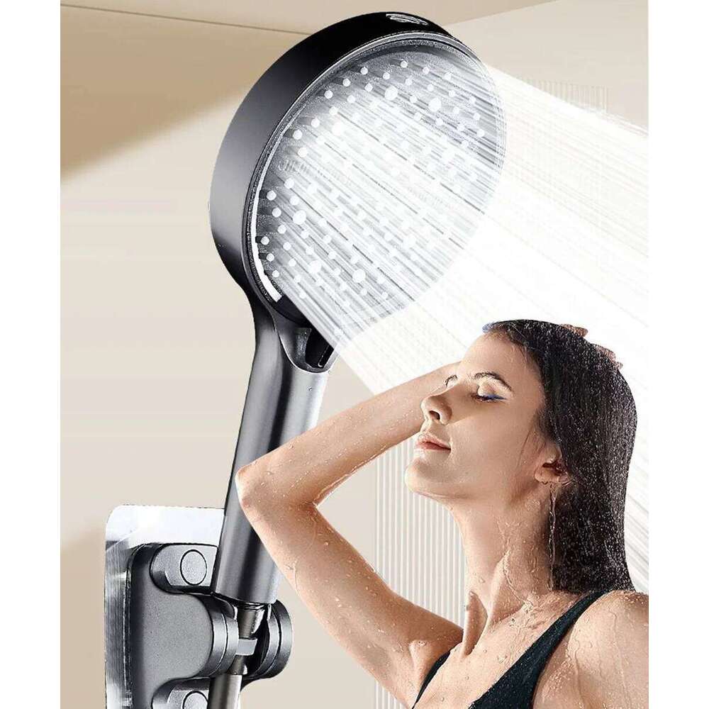 New 15CM Head for Hard Water High Pressure Shower 7 Modes Adjustable Spray with Massage Bathroom 26Y0325 - view 3