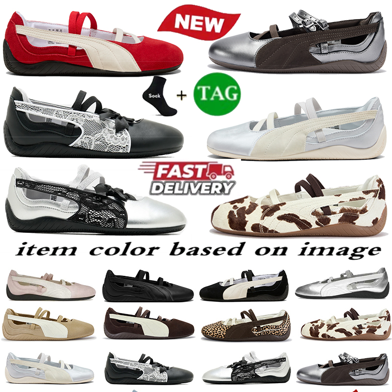 Designer Speedcats shoes Women Mary jane flat sandals ballerina Germany Ballet flats Dress shoes sandal Gum Leopar suede trainers sneakers womens dance heel