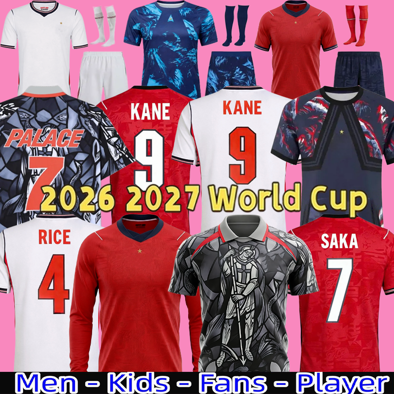 england world cup 2026 Soccer Jersey Men Kids KANE BELLINGHAM MAINOO BOWEN RICE FODEN GORDON TONEY PALMER PICKFORD Football Shirt Soccer Uniforms WOMEN 2025 26 27