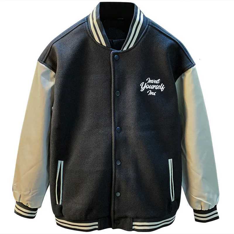 Classic Colorblock Baseball Uniform Mens Coat Stand Collar Fashion Brand High-End Embroidered Jacket All-Matching Clothes C260325