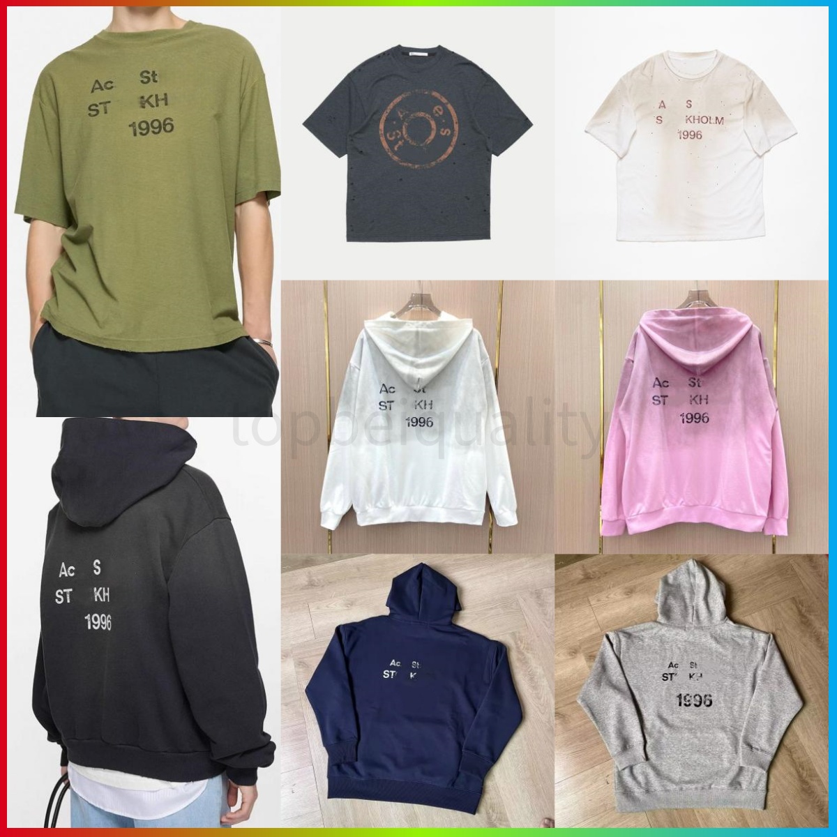 acnestudiostshirt long sleeve Hoodie Designer Hoodie Print Washed graphic tee Long Designer shirt Casual Fashion Skateboard Men Women Graphic Shirt Classics