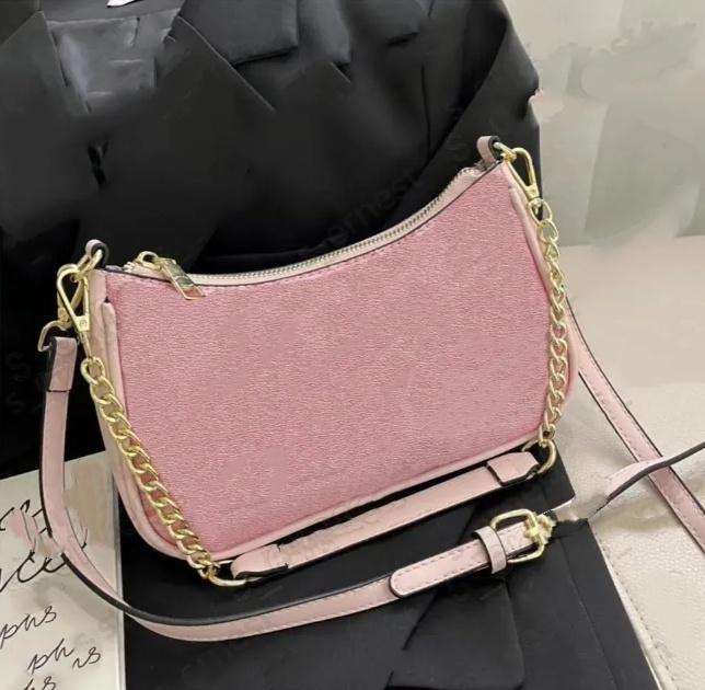 2024 new Designer Underarm Small Handbags Women Shoulder Bag Soft Hobo Half-moon ladies Baguette Purse Chain Strap Croissant bags