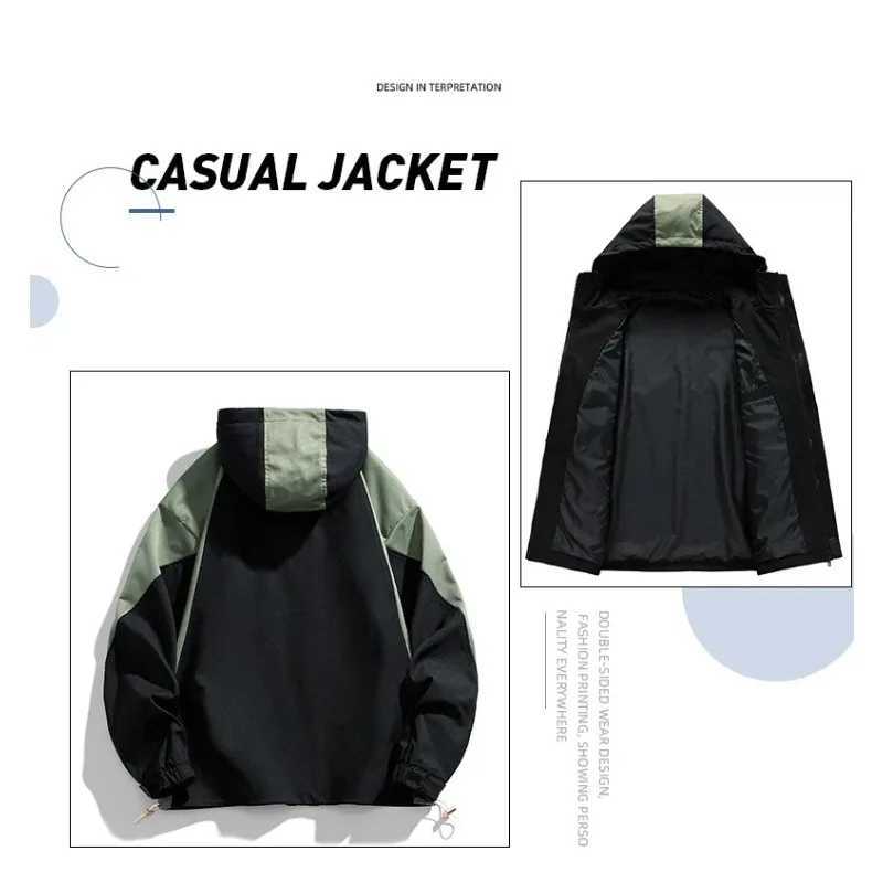 Men Hoodie Loose Outerwear Plus Size M-8XL Hiking Sportswear Mens Casual Breathable s Male Windbreaker Hoodies Coat M260325