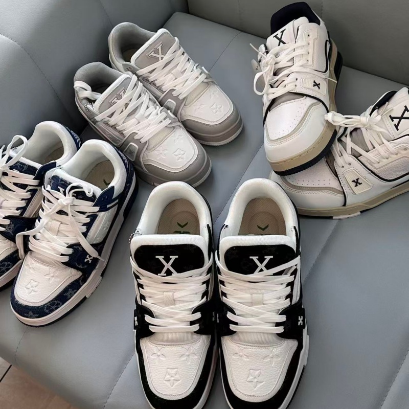 2026 Spring Summer New Embossed Design Unisex Board Shoes Fashion Trend Versatile Thick Sole Casual Shoes Men Women Plus Sizes 36-45