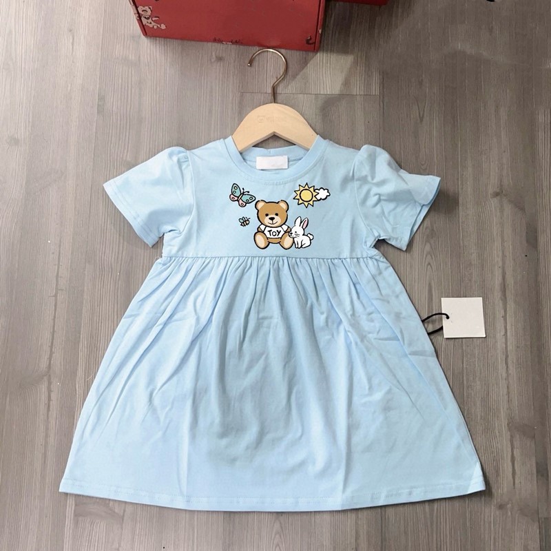 kids baby girls dress apricot summer clothes Toddlers Clothing BABY childrens girls blue pink white summer Dress