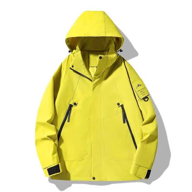 Mens Windproof Waterproof Outdoor Raincoat Spring Autumn Lightweight Hiking Hooded Casual Windbreaker Coat M260325
