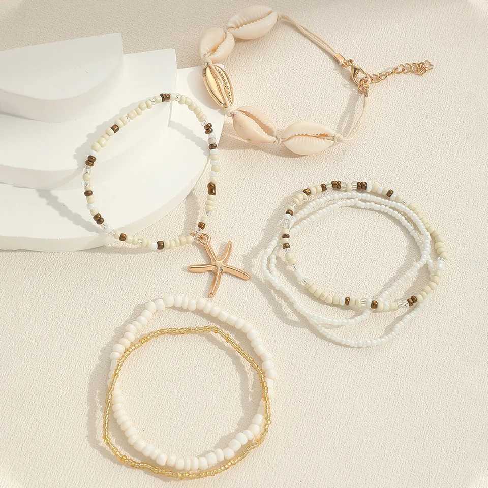 7pcs Bohemian Multilayer Ocean Style Starfish Shell Beads Summer For Women Jewelry Perfect For Beach Vacation Festival H260325 - view 6