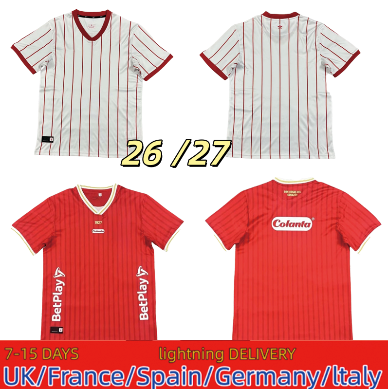 2026 2027 America de Cali Soccer Jerseys GUZMAN VALENCIA RAMOS LUCUMIJAN CASTILLO BORRERO ESCOBAR 26 27 football shirt Custom Player Name and Number New season