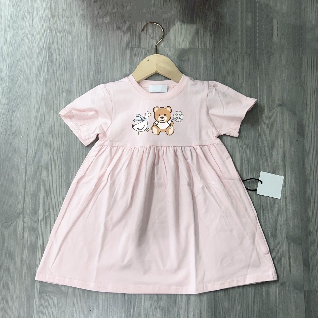 kids baby girls dress apricot summer clothes Toddlers Clothing BABY childrens girls blue pink white summer Dress