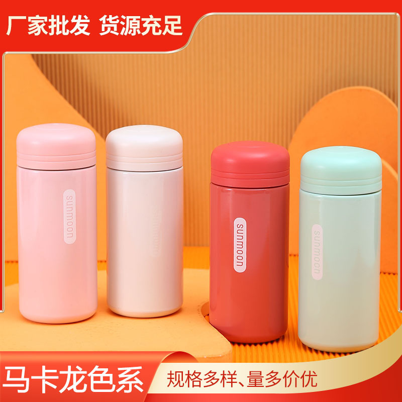 Simple Mini Pocket Cup Outdoor Portable Student Vacuum Water Cup Travel Girls Small Thermos Cup