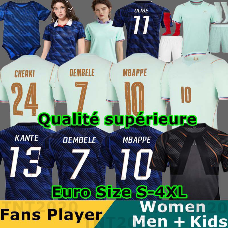 maillot france 2026 French 26 27 MBAPPE Soccer Jerey final BENZEMA GIROUD GRIEZMANN SALIBA OLISE KANTE POGBA THURAM KOLO CHERKI Maillot De Foot Equipe Football Shirt