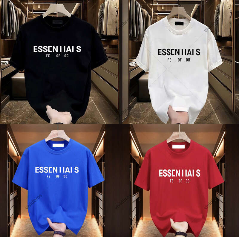 T-Shirt Men's Design High-Quality Multi-Color Crew Neck Minimalist Letter Print Short Sleeve Soft Cotton Casual Fashion Top