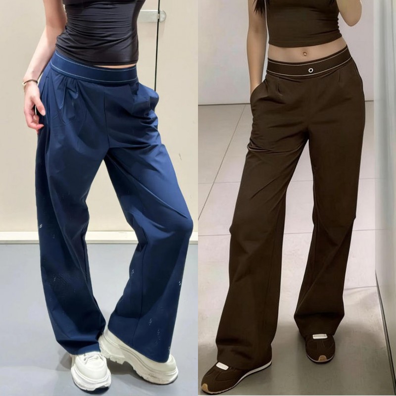 Designer Yoga Sports Pants Womens High-Waist Full-length Dance StudioTrousers Straight-Leg Suit Up Trouser Jogger Sweatpants Wrinkle-resistant Luxury DHL