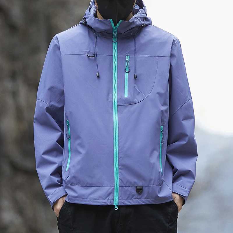 2026 Unisex Outdoor Waterproof Windbreaker Coat Autumn Breathable Fishing Camping Windproof s Men Women Clothing M260325