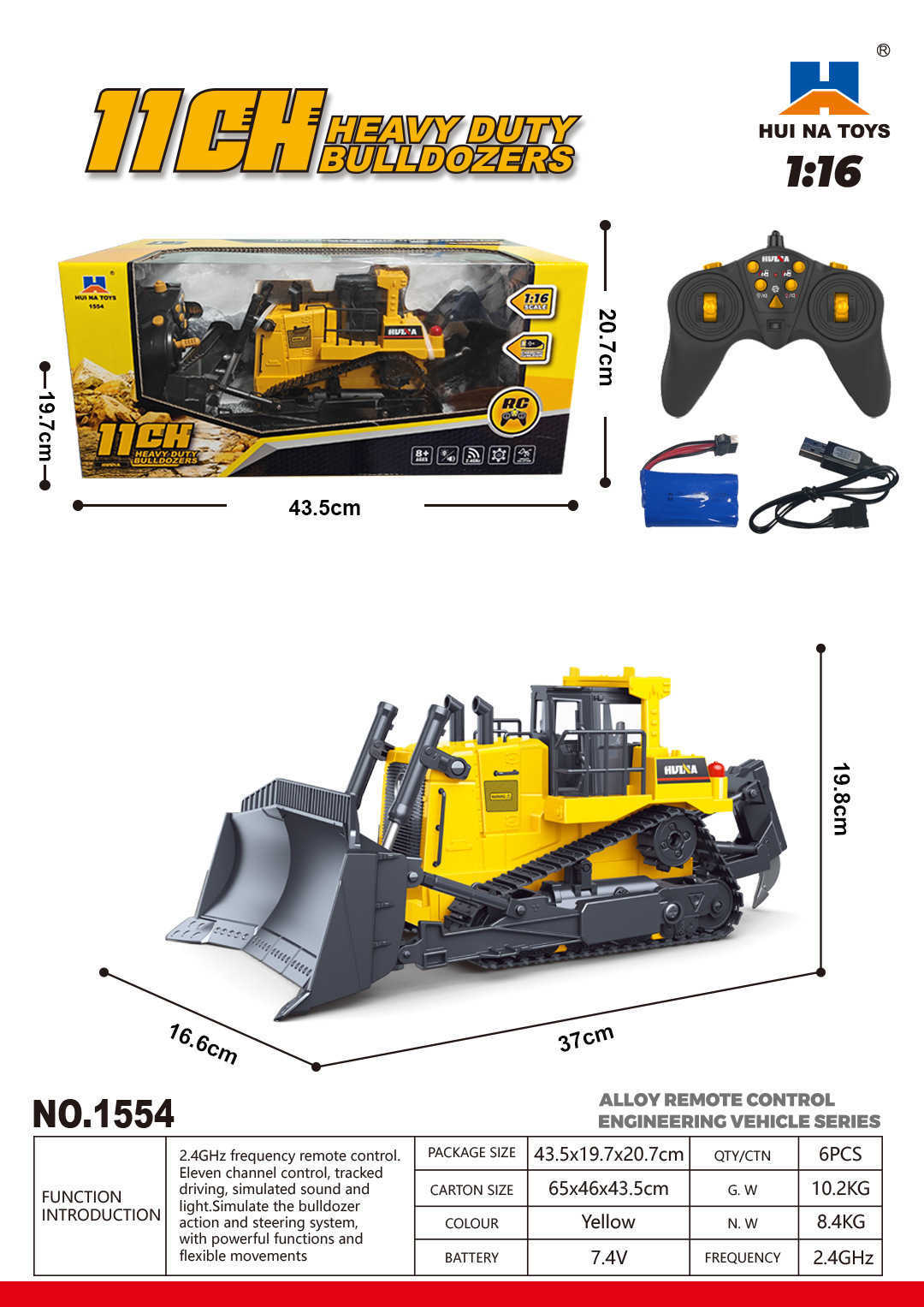 1:14 Alloy remote control truck, dump truck, fire truck, excavator, toy D260325