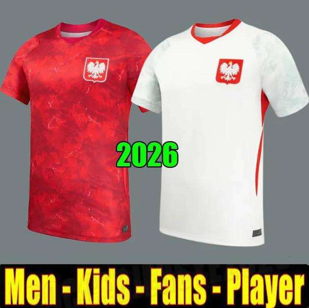 26 27 New Polands Lewandowski Soccer Jerseys 2026 2027 Polonia KRYCHOWIAK GROSICKI Zielinski Milik Zalewski Szymanski GROSICK Polish Football Shirt Men kids kit