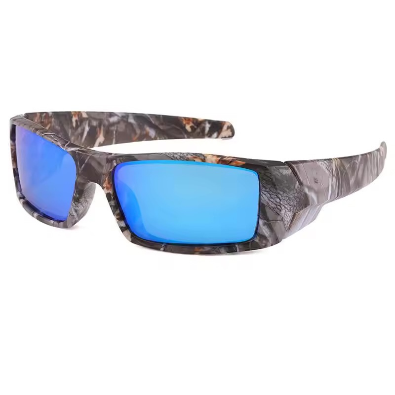 Men's Polarizing Sunglasses Eyepieces Polarized Male Rectangular Wrap Around Design Luxury Cycling Glasses in Trend Sports Fishing Driving CB Fas