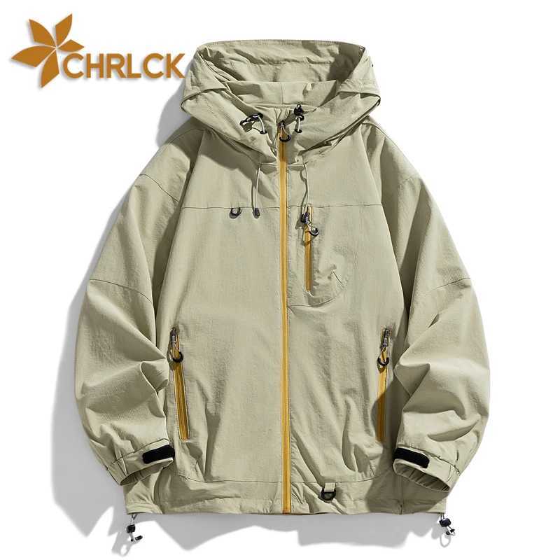 CHRLCK Mens Hiking Waterproof Windproof Windbreaker Women Outdoor Camping Trekking Fishing Fashion Coats Unsiex M260325