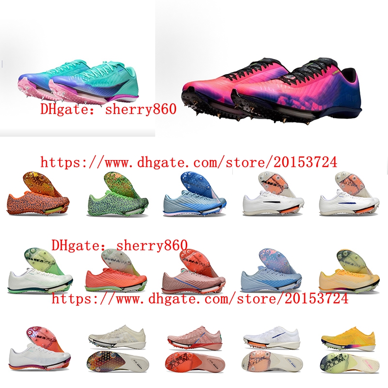 Spiked Track Field Shoes Football Soccer Shoes for Short Medium Distance Running, Professional Competition Sports Men Women Students Breathable Lightweight Run