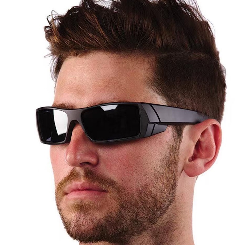 Men's Polarizing Sunglasses Eyepieces Polarized Male Rectangular Wrap Around Design Luxury Cycling Glasses in Trend Sports Fishing Driving CB Fas