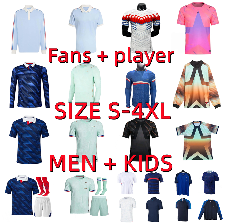 France Jersey 2026 French rugby MBAPPE Soccer jerseys 24 25 26 27 GRIEZMANN TCHOUAMENI BARCOLA OLISE THURAM DOUE RABIOT Maillot De Foot Equipe Football Shirt Men kids