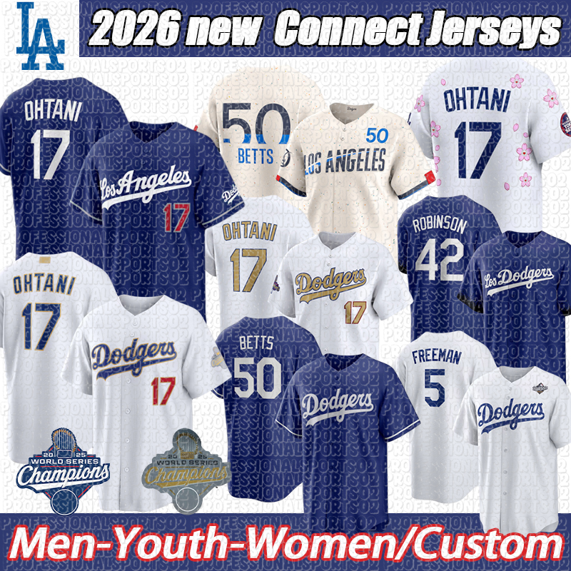Shohei Ohtani LA Dodgers Baseball Jerseys #50 Betts #17 Ohtani #5 Freeman #18 Yamamoto Mookie Betts Freddie Freeman Yoshinobu Yamamoto new