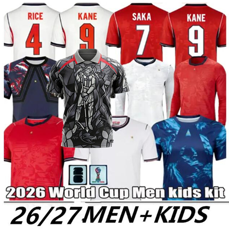 england kit 26 27 england world cup 2026 football shirt BELLINGHAM home Soccer Jerseys away RICE SAKA FODEN STONES GREALISH KANE Men Kids player Football Shirt Palace