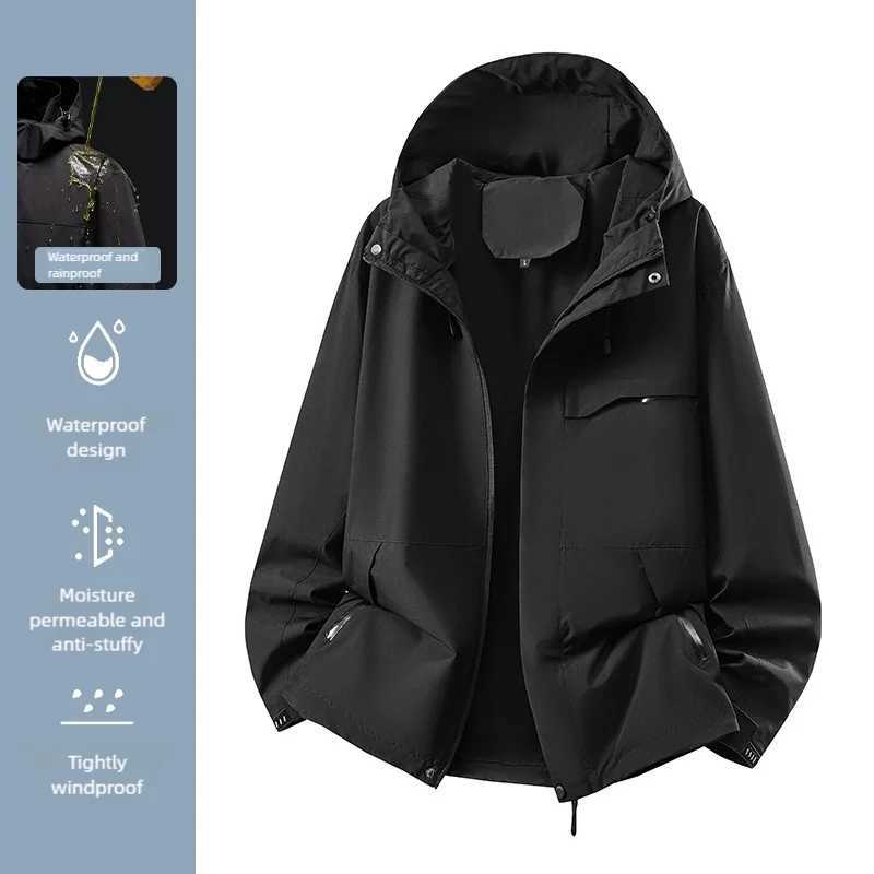 Womens Waterproof Hardshell Spring Hiking Running Camping Windbreaker Unisex Windproof Outdoor Sports Trekking Coat M260325