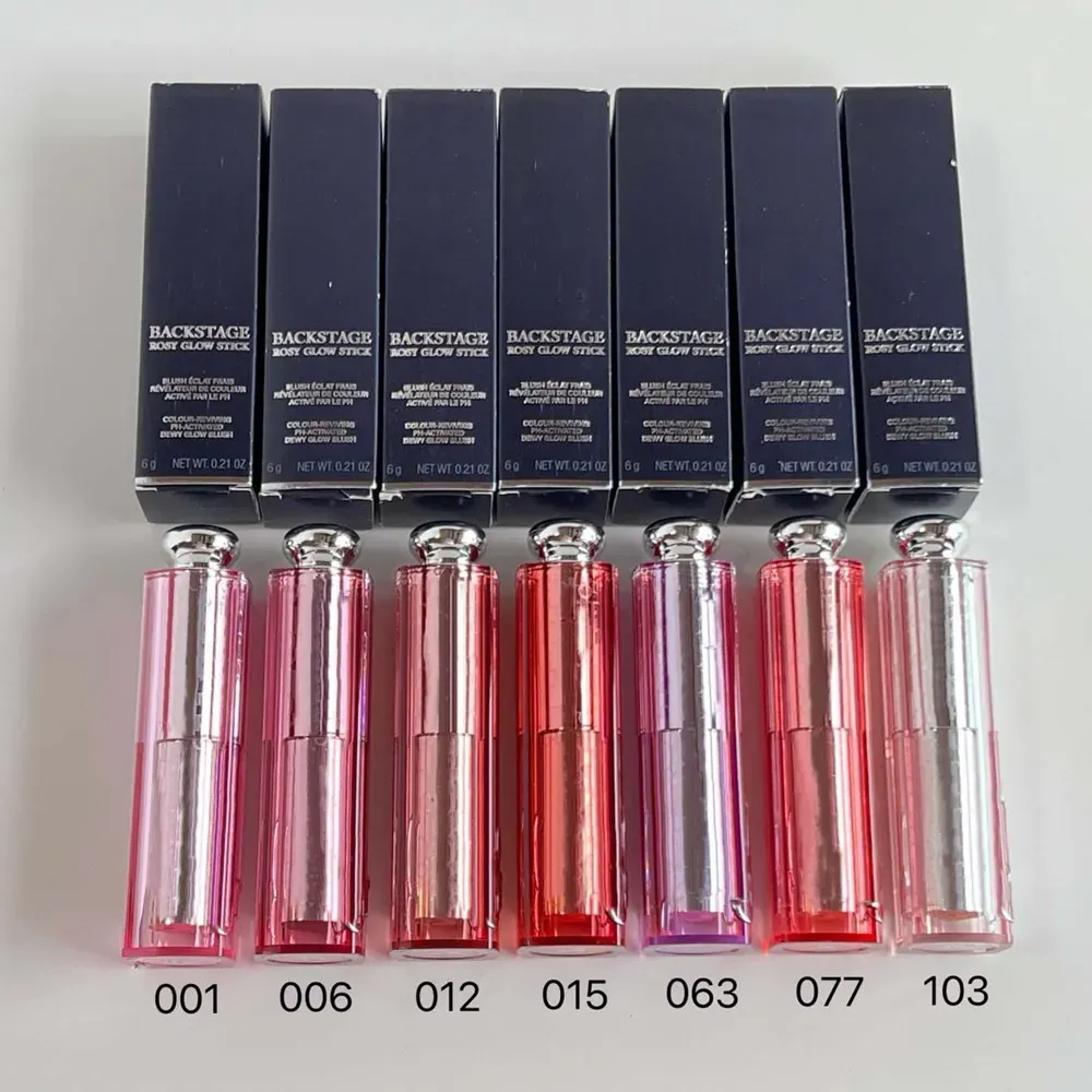 Beauty Face Blush Sticker Backstage ROSY GLOW STICK Rosewood Cherry Candy Pink Lilac berry Toffee Cheek Face Makeup Blush 6g Face Cheek