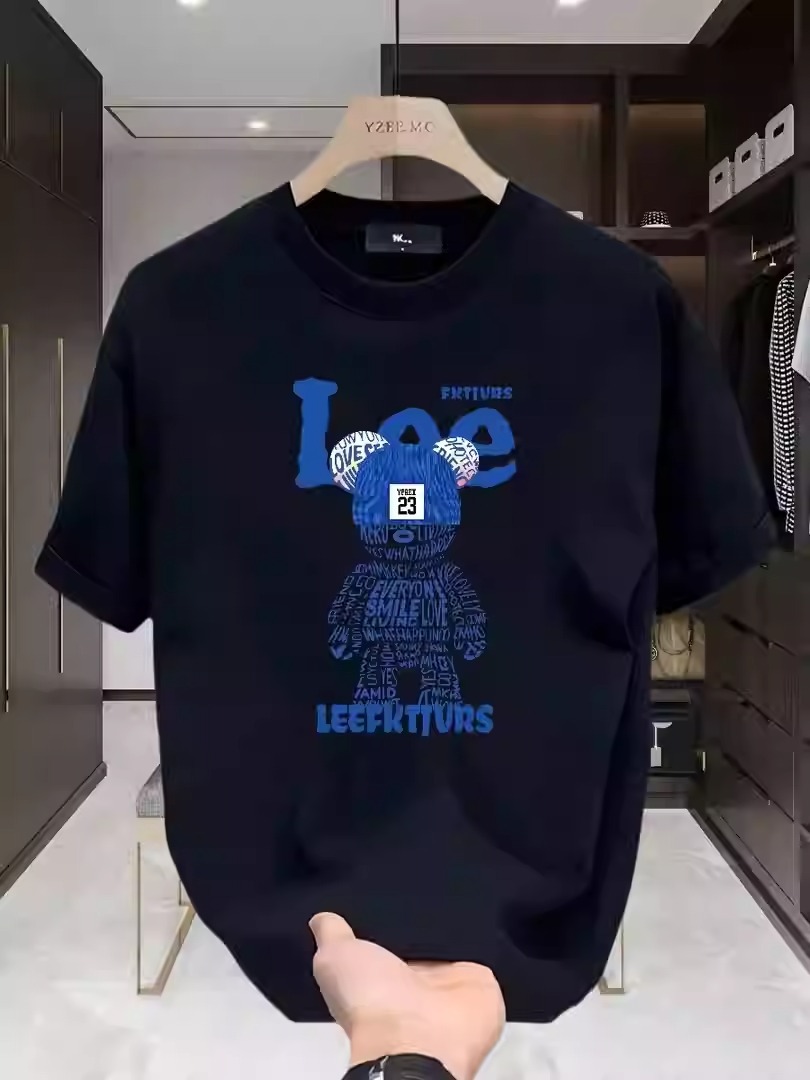 2026 Summer New Arrivals Men's American Streetwear T-Shirts | Heavyweight Cotton Cool Crew Neck INS Short Sleeve Tops
