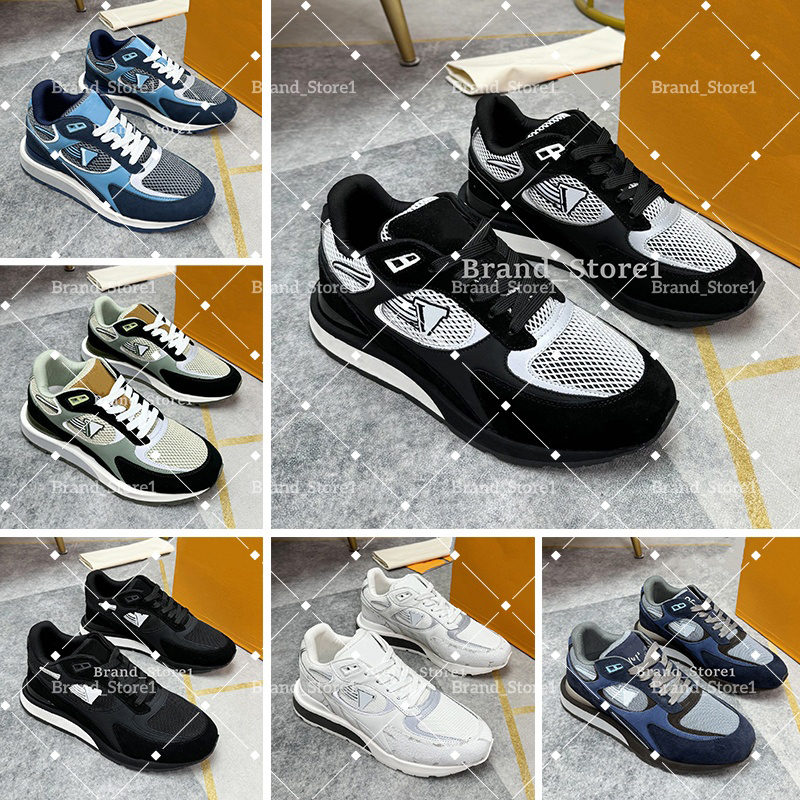 Designer Run away Men Casual Shoes Vintage sneakers Top quality Leather leather suede Trainer Fashion Outdoor sports Sneakers With box Size 38-46
