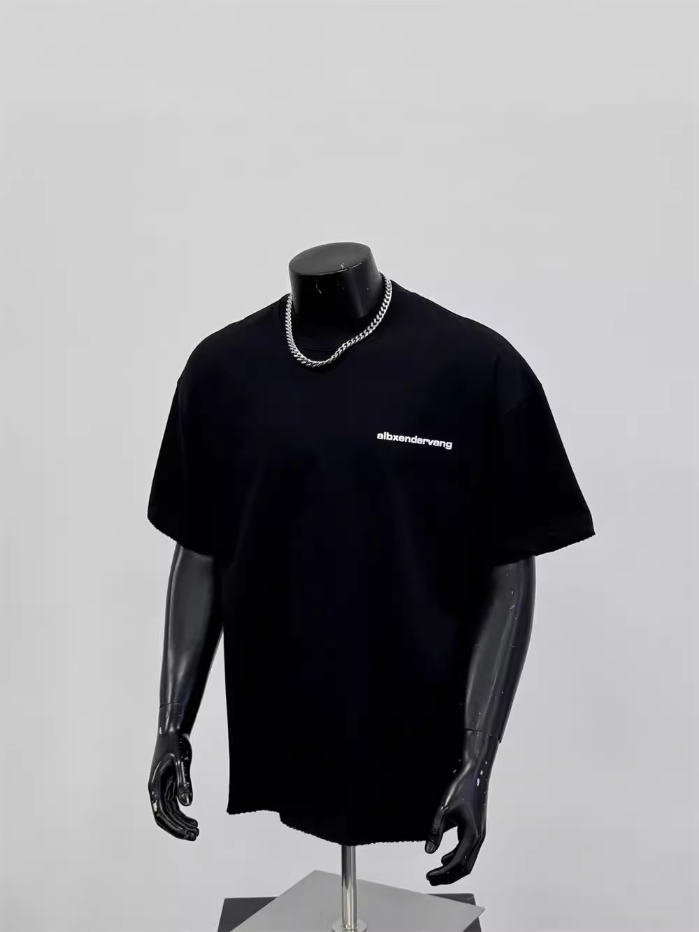 2026 Summer New Arrivals Men's American Streetwear Crew Neck Cotton T-Shirts | 3D Letter Print Versatile Black Short Sleeve Tees