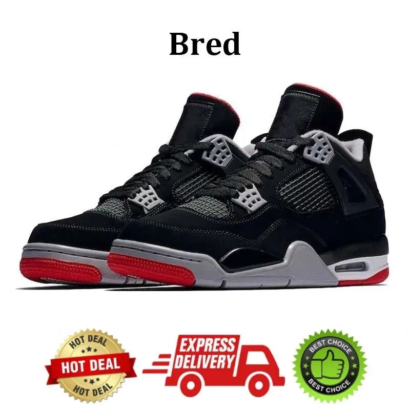 Designer Basketball Shoes 4 Metallic Reimagined Fire Red Sneakers 4s Chaussures White Cement Cool Grey Olive Men Women Trainers With Box size36-47