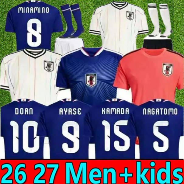 New 2026 2027 world cup Japan Soccer Jerseys 26 27 Cartoon ISAGI ATOM TSUBASA MINAMINO ASANO DOAN KUBO ITO adult Men kids kit set Japanese Football Shirt uniform