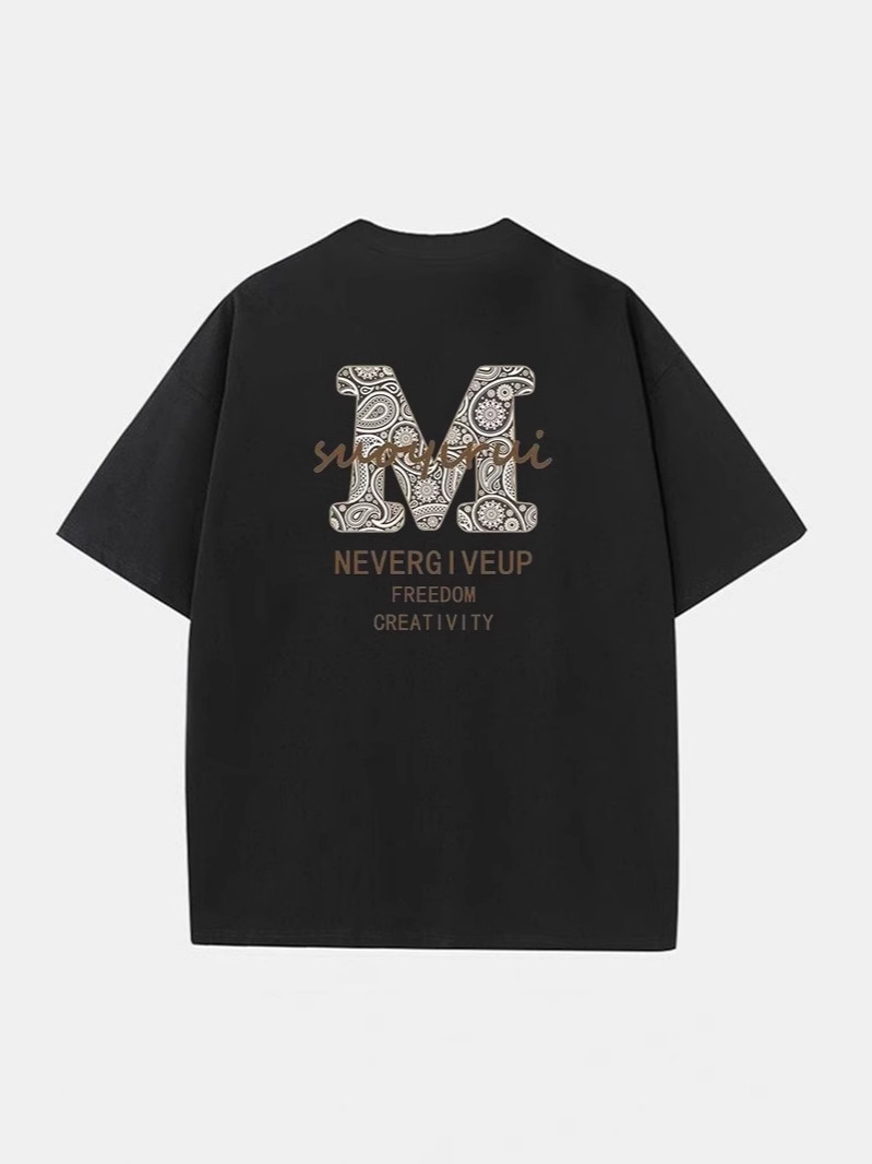 Unisex American Cool Heavyweight T-Shirts | Summer Cotton Streetwear INS Oversized Casual Tops