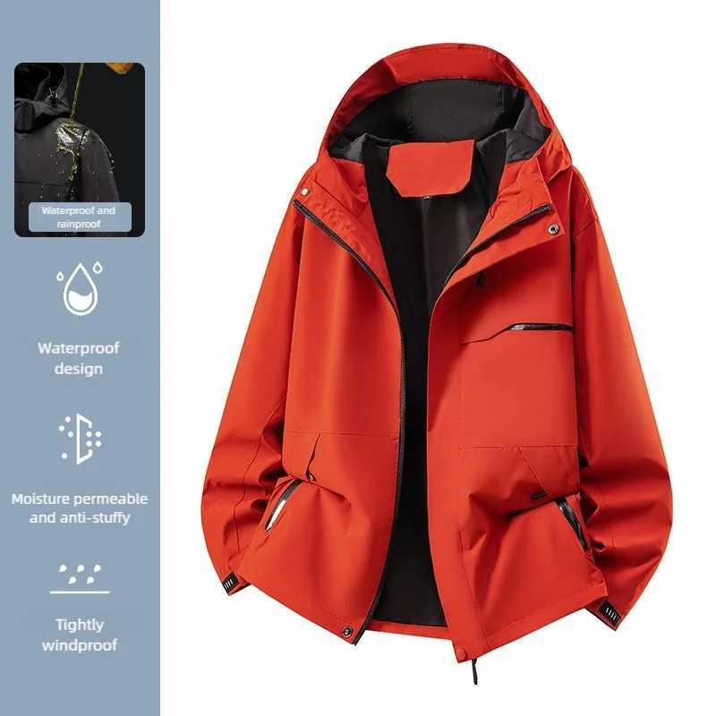 Womens Waterproof Hardshell Spring Hiking Running Camping Windbreaker Unisex Windproof Outdoor Sports Trekking Coat M260325