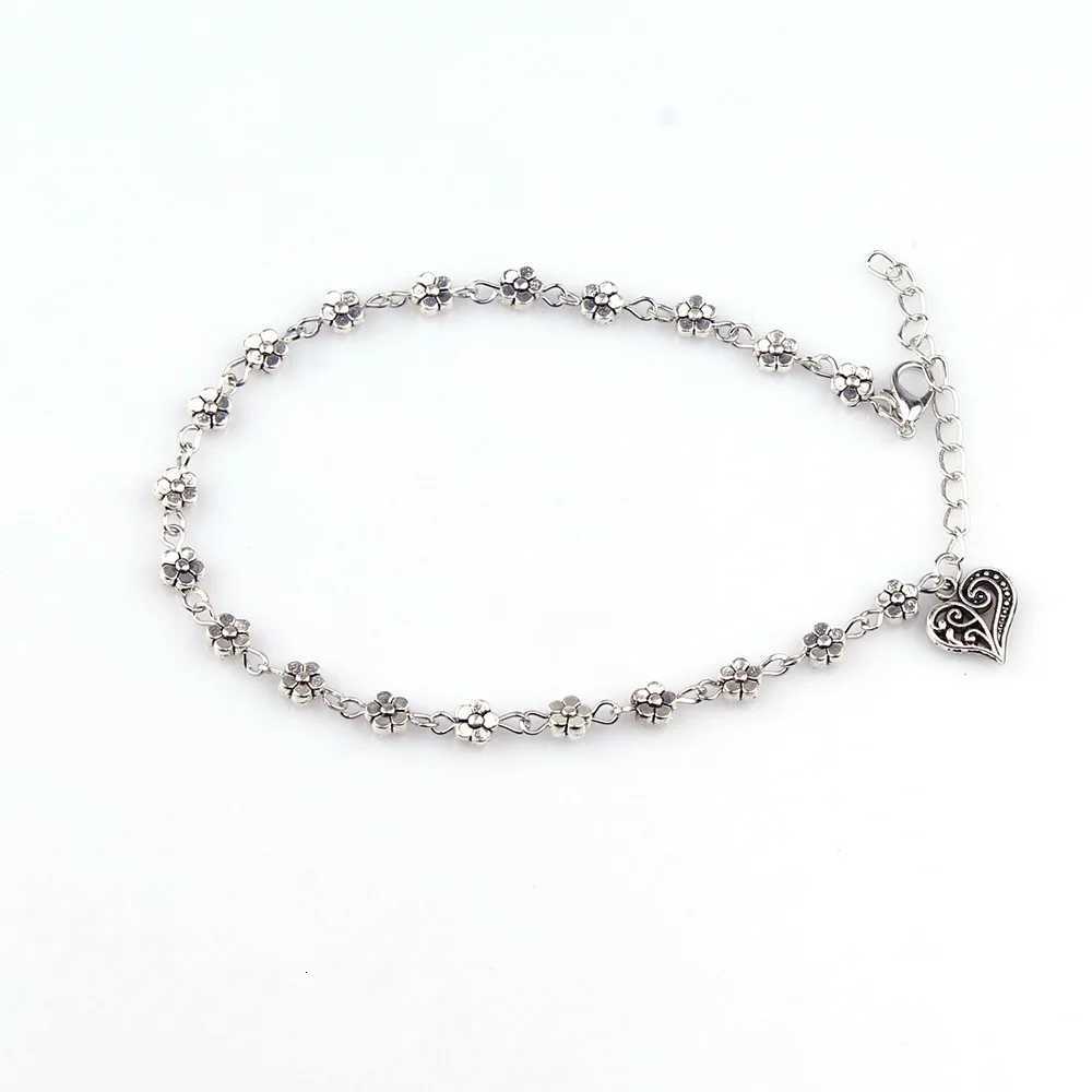 Womens Ankle Heart Fashion Artistic Classic Anklet Jewelry Silver For Gift Daily Holiday Club H260325 - view 3