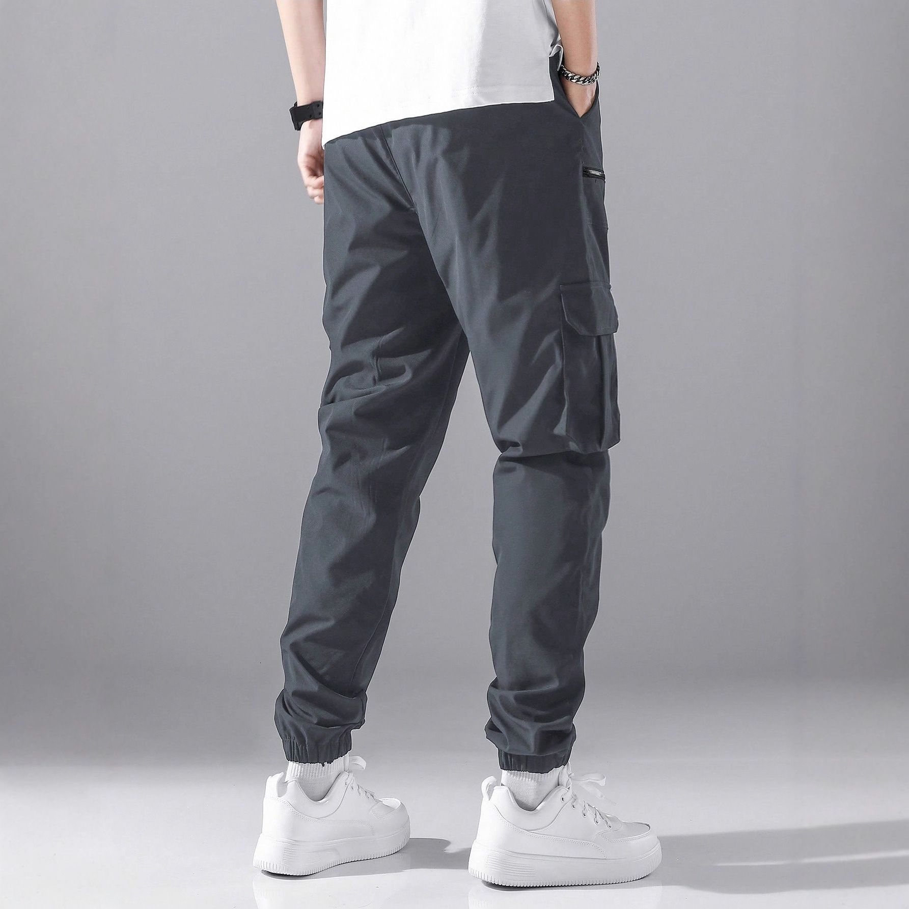 Autumn New Style Jogger Cargo Pants For Men Trendy Versatile Outdoor Essential Pants Multi-pocket Pants Men Summer Thin Casual Sports Pants