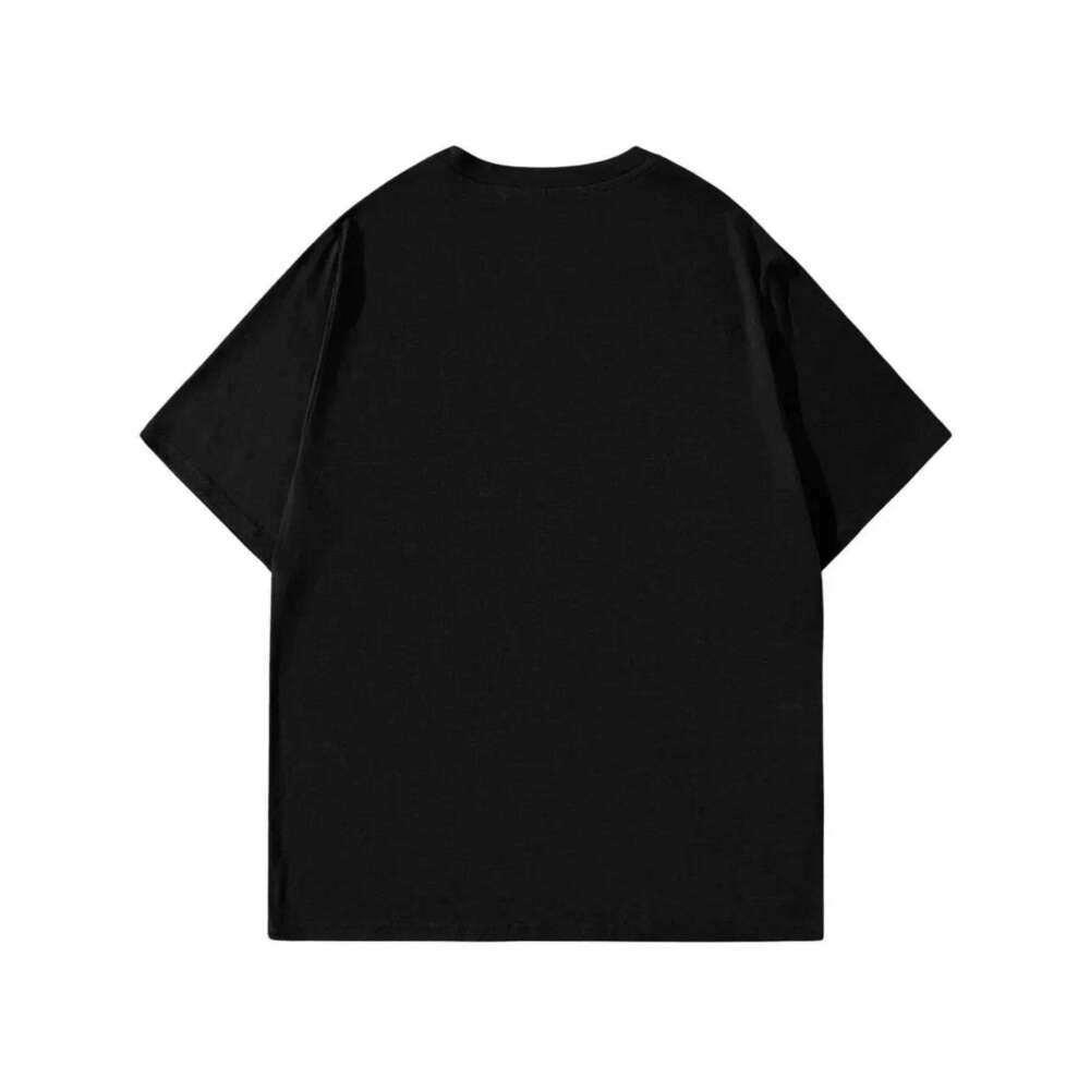 Peace in The War Pattern Print Summer New Men and Women Pure Cotton Retro Fashion Streetwear 26L0325