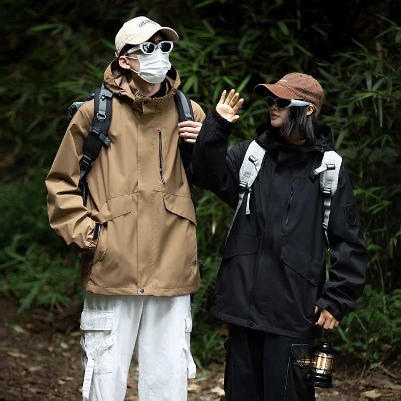 CHRLCK Men Women Waterproof Hiking s Windproof Windbreaker Coat Unisex Breathable Fishing Camping Trekking M260325