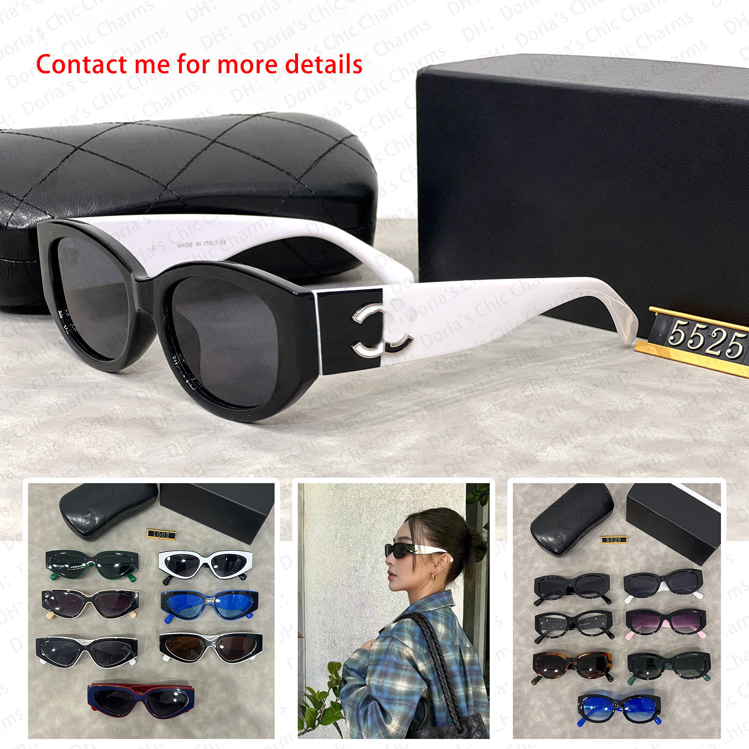 ccsunglasses designer Sunglasses for Men Women Fashion Luxury Brand Designer Sun Glasses Retro Vintage Round Metal Frame