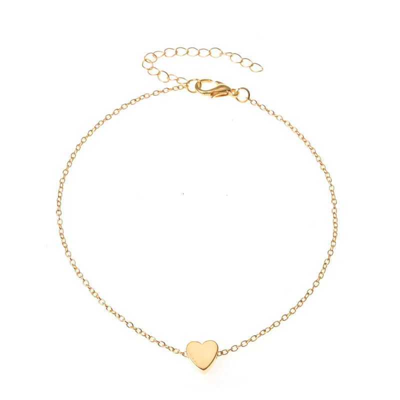 Trendy Beads Multilayer Summer Heart Anklet For Woman Bohemian Vintage Footwear Leg 2021 Female Foot Jewelry Gifts New H260325 - view 5