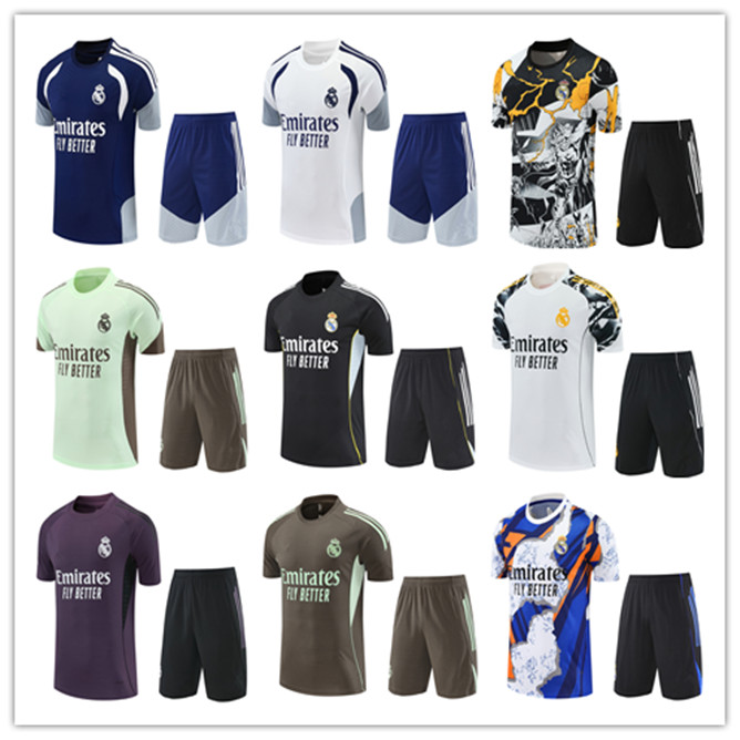 2026 2027 uniforms pre-match 25 26 27 MBAPPE BELLINGHAM Reals Madrid training soccer jersey football shirt camiseta men kids shorts tracksuit