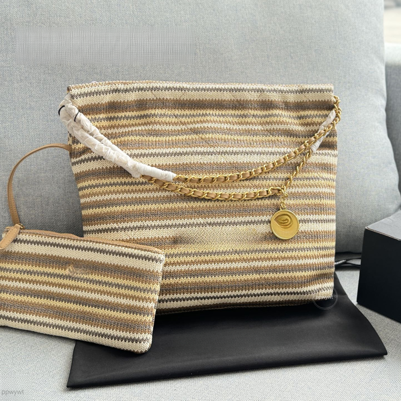 Luxury Designer Woven Hobo Bag Women Large Capacity Chain Shoulder Bag Tote Handbag Crossbody Purse Fashion Lady Bag