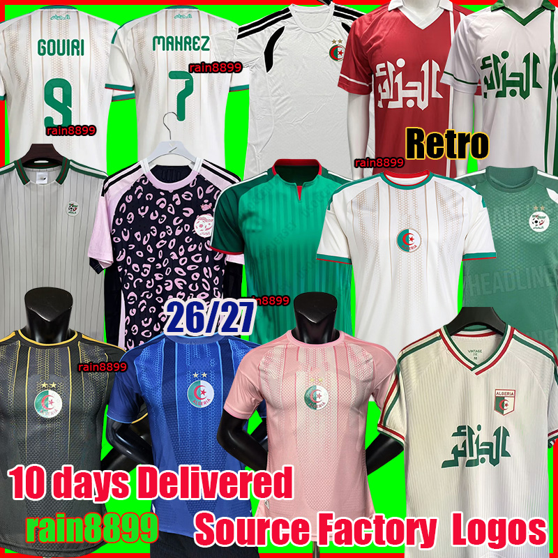 maillot algerie 2026 BENRAHMA Algerie Soccer Jerseys 2026 MAHREZ BENNACER GOUIRI Algeria football shirt AMOURA kits men kids sets maillot de foot 2026 2027