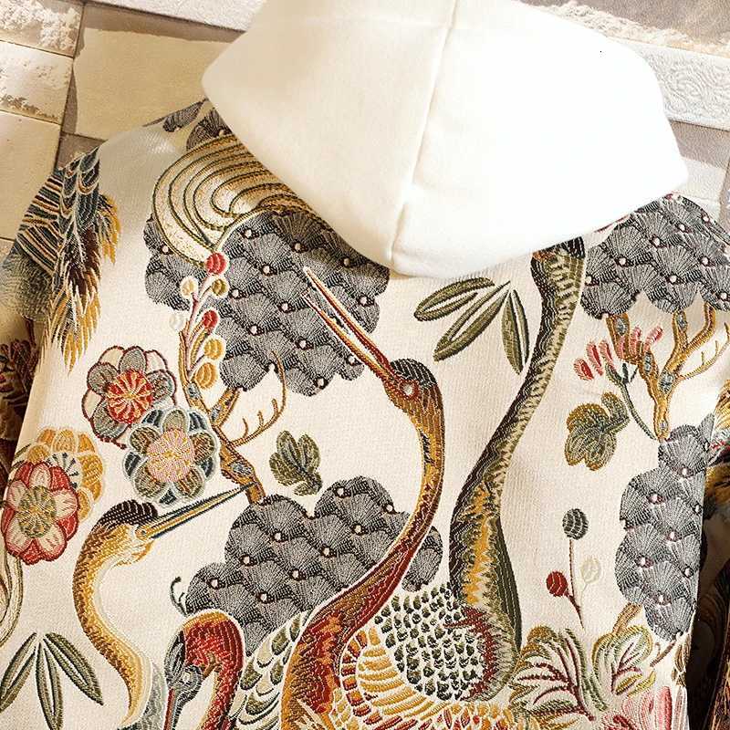 Embroidered Jacket 2026 New Fashion Stand Collar Jacket Boutique plus Size Mens Hip Hop casual Mens Jacket 5X Bohemian style C260325