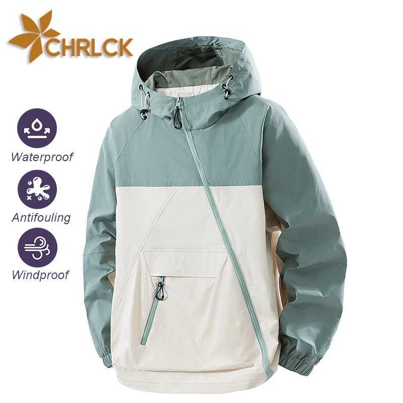 CHRLCK Unisex Hiking Outdoor Waterproof Fishing Hooded Sport Men Travel s Mountaineering Coats Women M260325