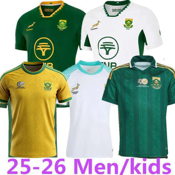 2026 2027 South Africa football shirt Soccer Jerseys 26 27 Home away Rugby Football kit Camisetas de Futbol men Kids Kit fan uniforms set tops